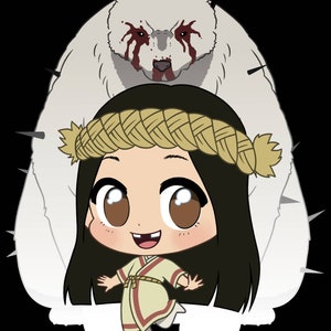 Till din evighet marsch & Oniguma vinylklistermärke - Fumetsu no Anata e - för bärbar dator, skateboard, dator, vattenflaska, bil, planerare, klippbok