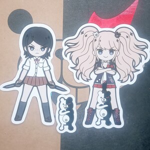 50 Autocollants Danganronpa Anime - Vinyle Imperméable - Pour Ordinateur, Skate, Voiture, Gourde - 2 à 8,5 Cm