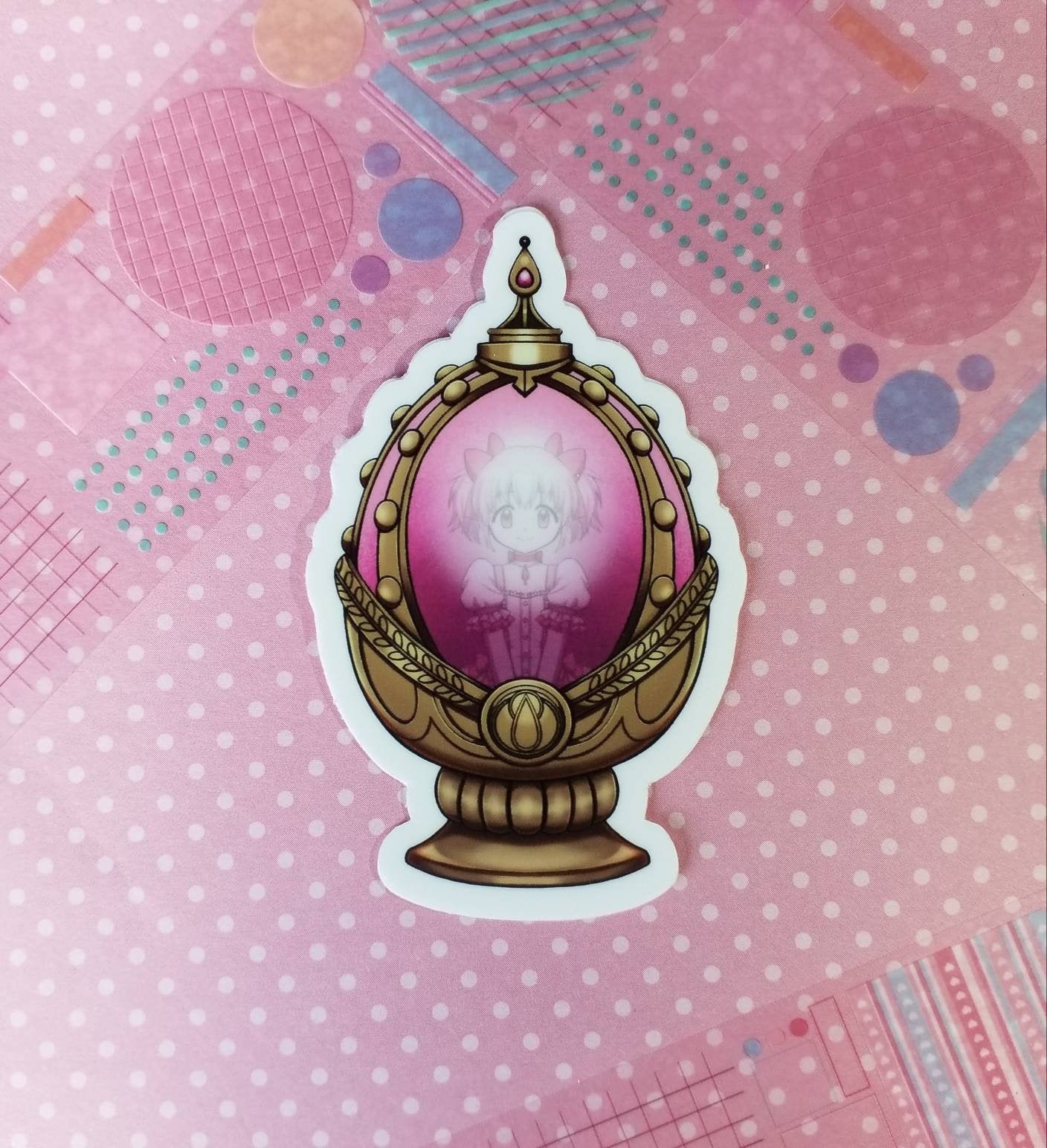 Madoka Magica Madoka Kaname Soul Gem Vinyl Sticker for Laptop ...