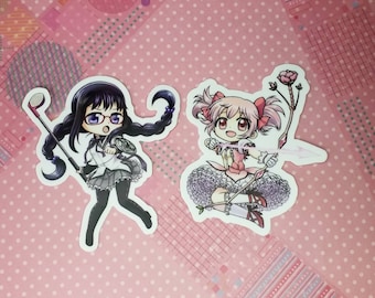 Puella Magi Madoka Magica Homura Akemi Madoka Kaname Vinyl Sticker Car Laptop Skateboard Water Bottle Mahou Shoujo Magia Record