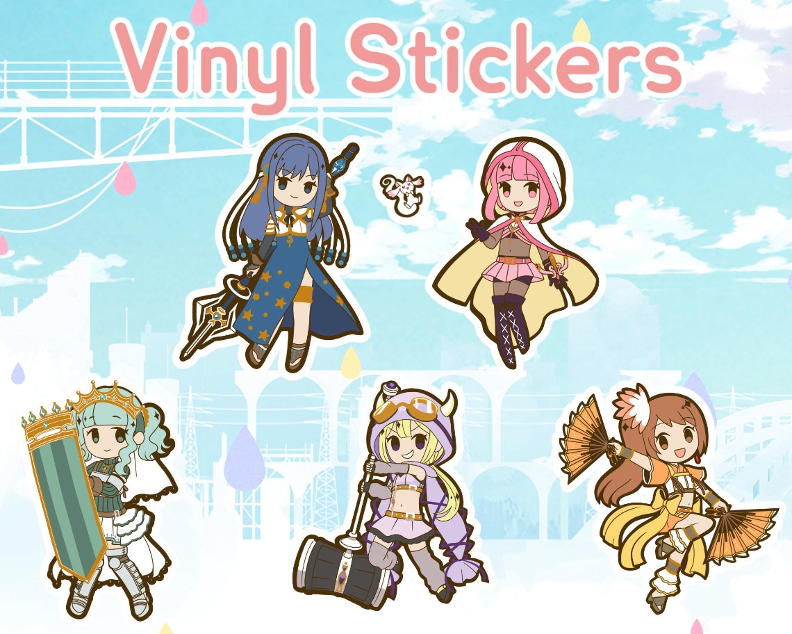 Madoka Magica & Magia Record Vinyl Stickers for Laptop Skateboard