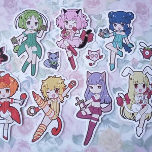 Tokyo Mew Mew Vinyl Stickers for Laptop Skateboard Console Water Bottle Computer image 2