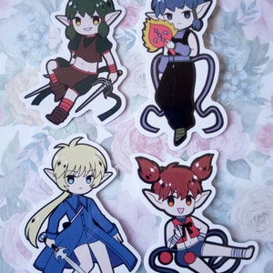 Tokyo Mew Mew Vinyl Stickers for Laptop Skateboard Console Water Bottle Computer image 6
