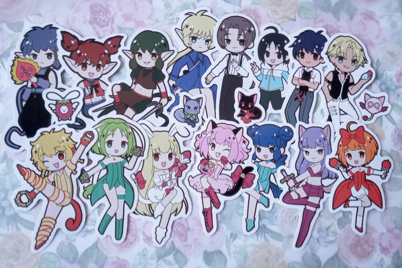 Tokyo Mew Mew Vinyl Stickers for Laptop Skateboard Console Water Bottle Computer image 1