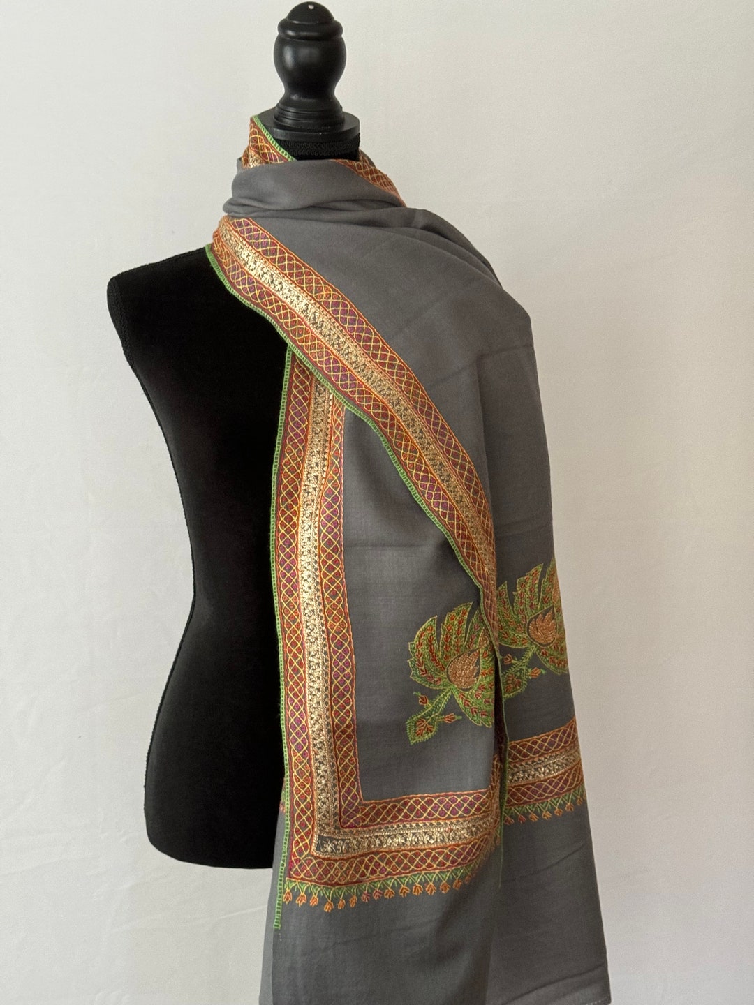 kashmiri tilla work shawls online