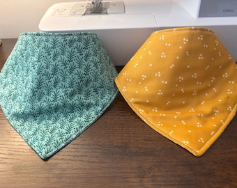 Baberos para bebé hechos a mano, tela fácil de limpiar, patrones para niños y niñas