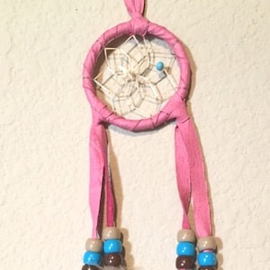 Dream catchers on Sale, Pink 2 Inch dream catchers on sale now with certificate of authenticity attached