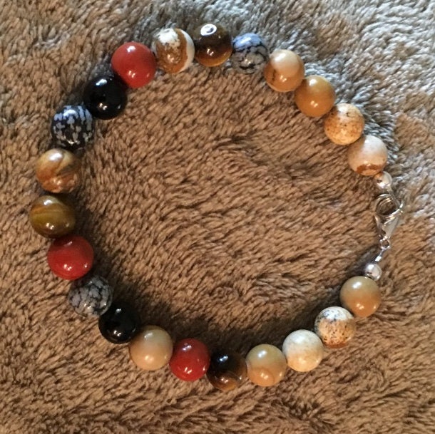 eye ブレスレット Amazon.com: BIYONGDE Mens Natural Golden Eye Black Obsidian