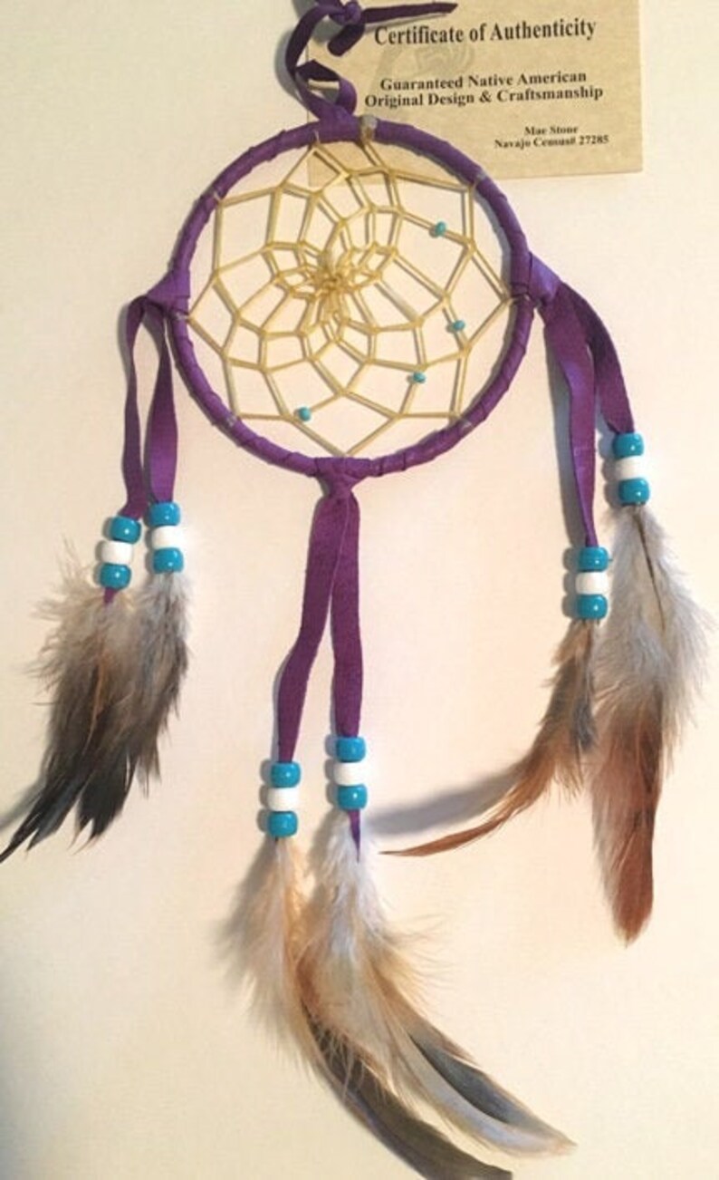 Dream catchers Navajo Dreamcatchers On Sale Purple 4 Inch Etsy