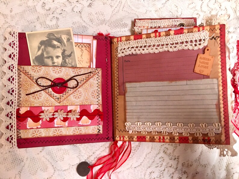 Cookbook Junk Journal Recipe Holder Etsy