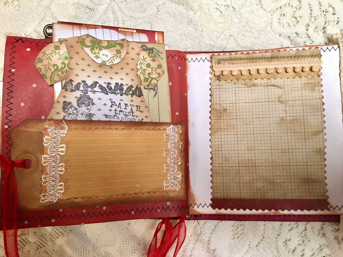 Cookbook Junk Journal Recipe Holder Etsy