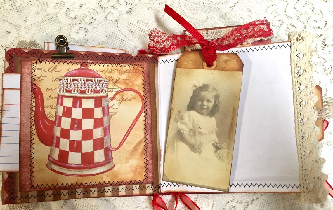 Cookbook Junk Journal Recipe Holder Etsy