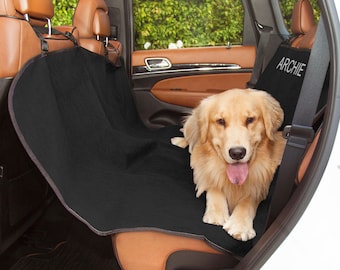 Personalized Car Seat Cover, Car Seat Cover, Back Seat Cover, Embroidered Car Seat Cover, Pet Seat Cover, Dog Seat Cover, Hammock Seat Cover