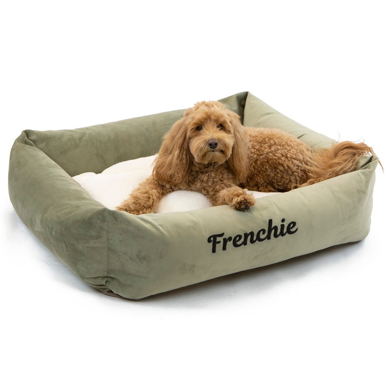 Cama para perros, Cama para perros personalizada, Cama para perros de ante, Cama para perros personalizada, Cama para perros lavable, Almohada para perros, Camas para mascotas, Cama para perros grandes, Cama para perros pequeños, Cama para mascotas imagen 1