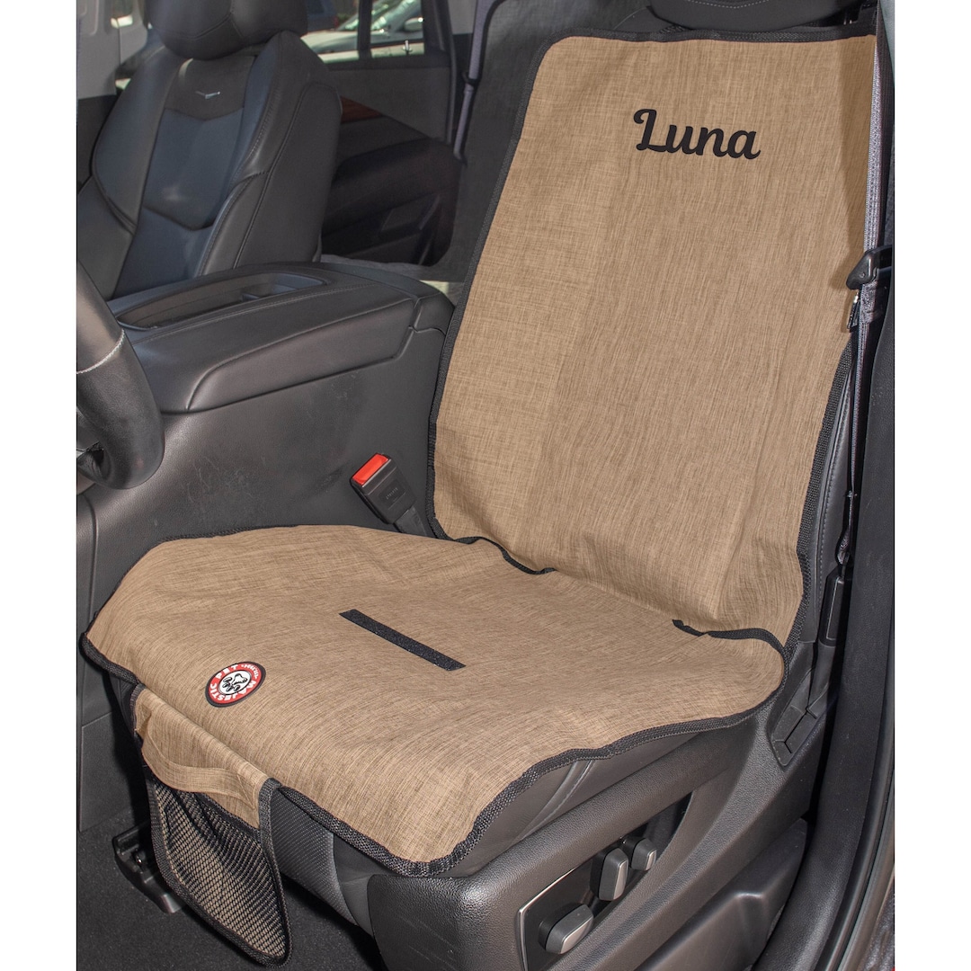 Best Dog Dad Ever - Personalized Custom Car Seat Cover main image 1
