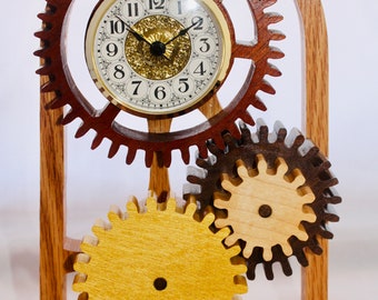 Wood Gear Clock