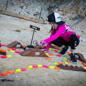 Big Motocross Track with Table Top , Wooden Toys, Birthday Present, Dirt bike Track