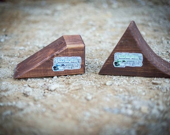 Juego de rampa de salto de juguete de madera hecho a mano, pista de motocross