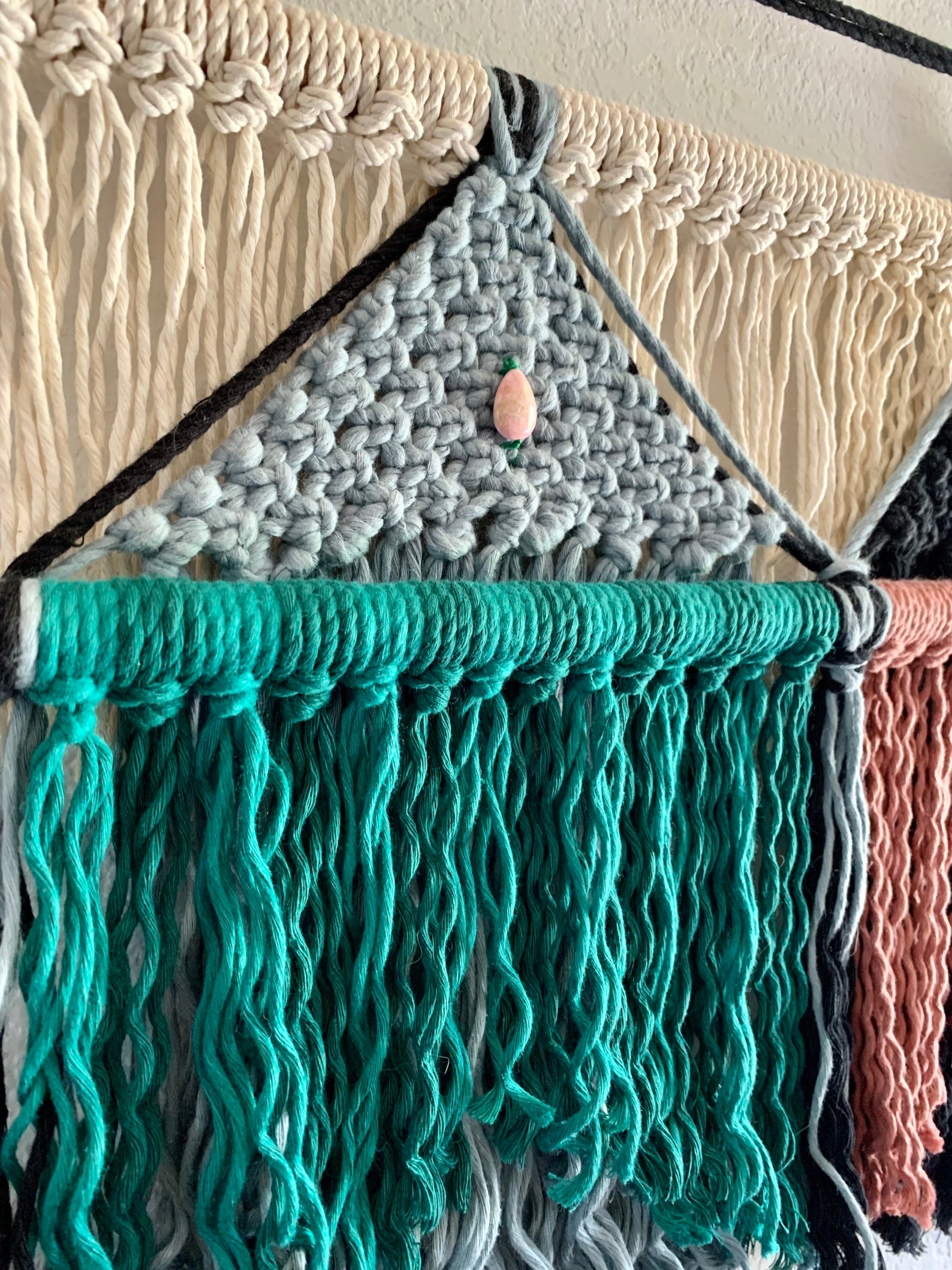 Macramé mountain / wall hanging Etsy