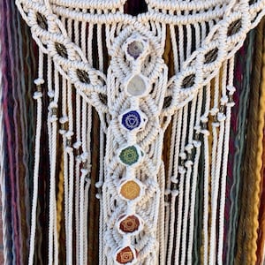 KnotandTyet Chakra Makramé Väggbonad / chakra väggbonad / makramé väggbonad / chakran