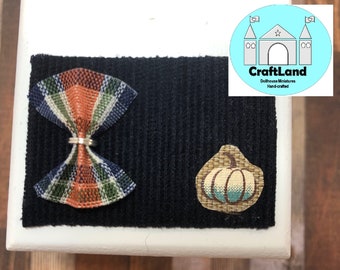 Miniature Dollhouse, Navy Individual Placemat Set, Scale 1:12
