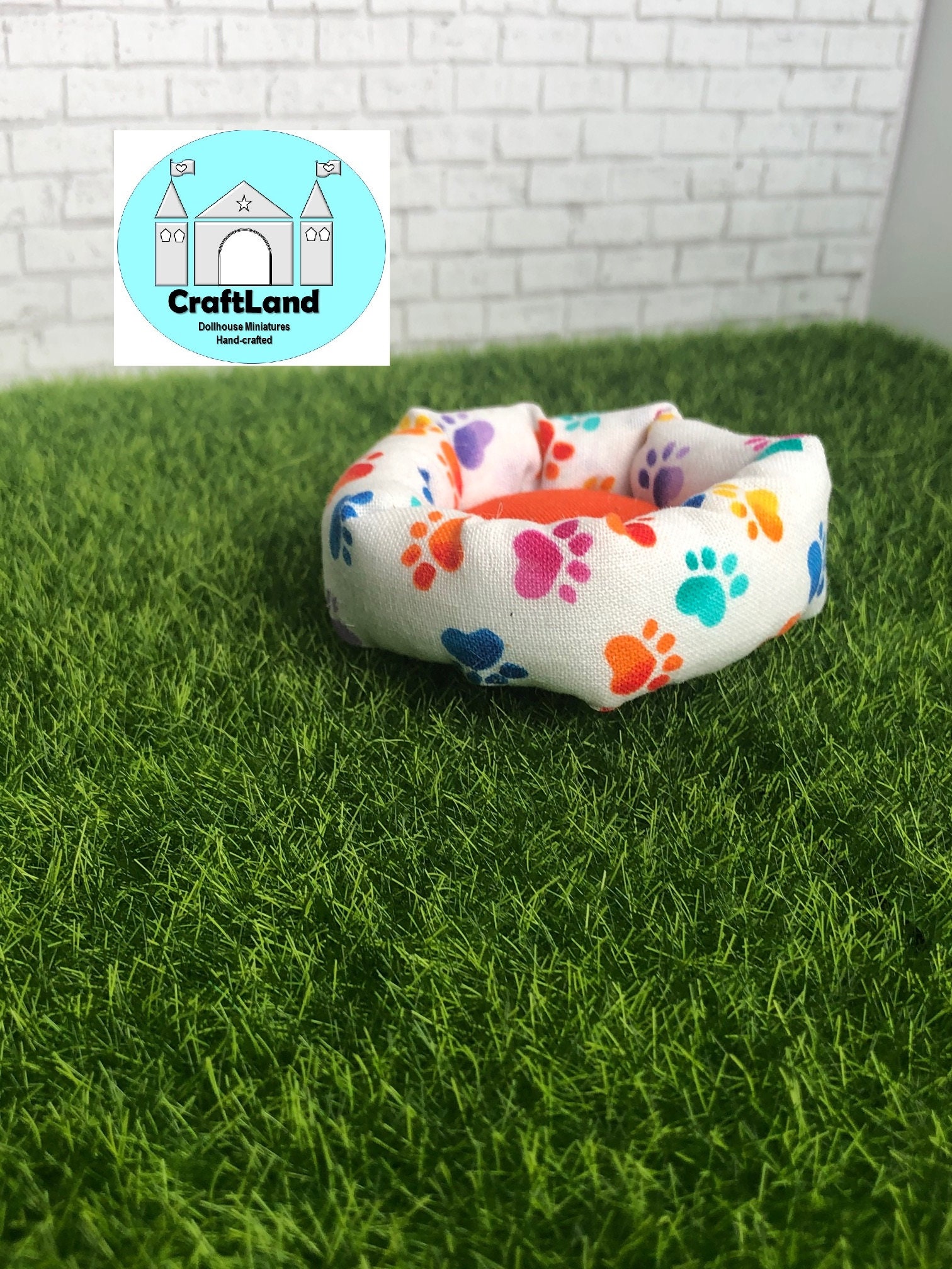 Miniature Dollhouse Dog Bed Scale 112 Etsy