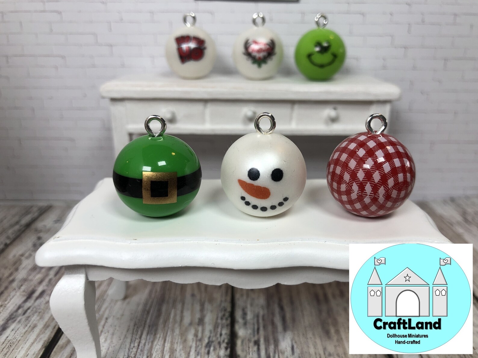 Miniature Dollhouse Christmas Ornaments Scale 112 Etsy