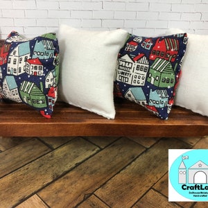 Miniature Dollhouse Christmas Pillows, Tiny houses, Scale 1:12