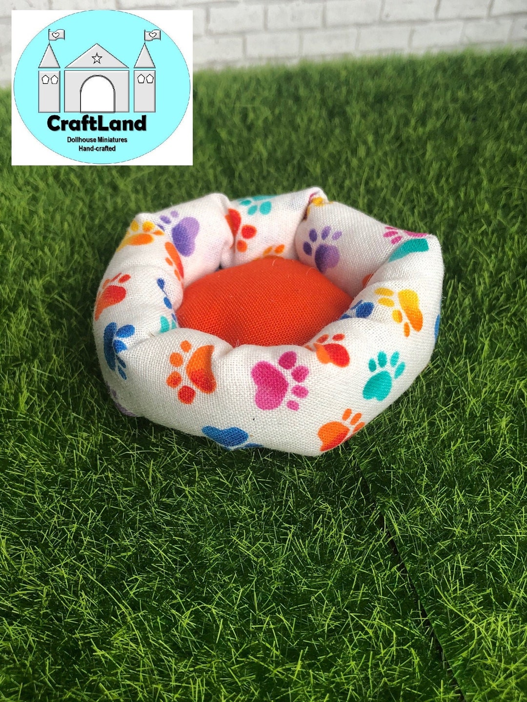 Miniature Dollhouse Dog Bed Scale 112 Etsy