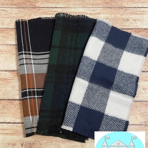 Miniature Dollhouse Fall Blankets, Scale 1:12