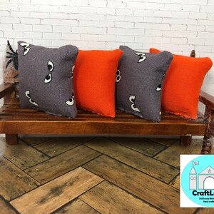Miniature Dollhouse Halloween Pillows, Eyes, Scale 1:12