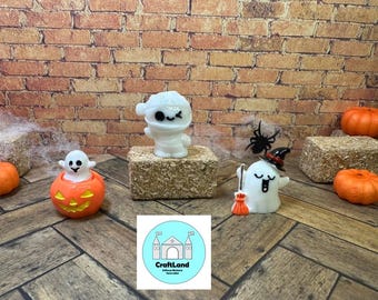 Miniature Dollhouse Halloween Characters, Scale 1:12