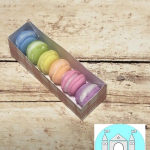 Miniature Dollhouse Macaroons, Valentine's Treats, Scale 1:12