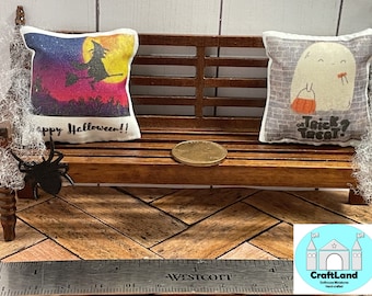Miniature Dollhouse Pillows, Halloween, Scale 1:12