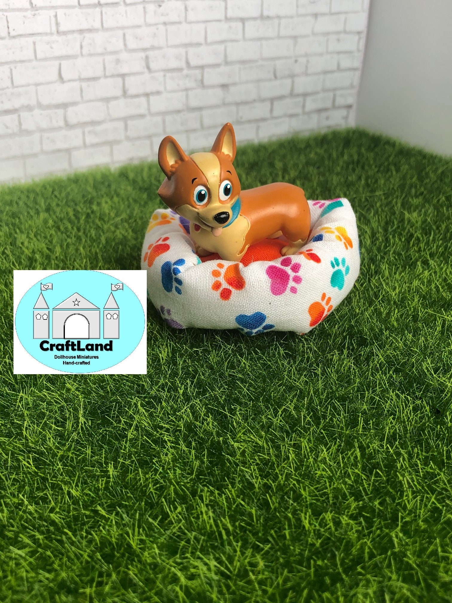 Miniature Dollhouse Dog Bed Scale 112 Etsy