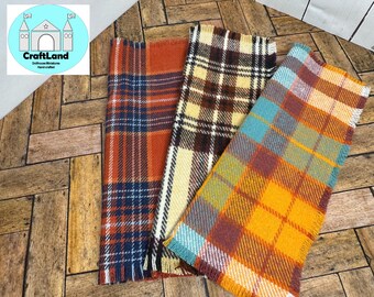 Miniature Dollhouse Fall Blankets, Scale 1:12