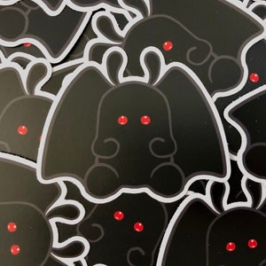 Mothman gestanste sticker | Leuke Mothman Vinyl Sticker | Mothman-sticker