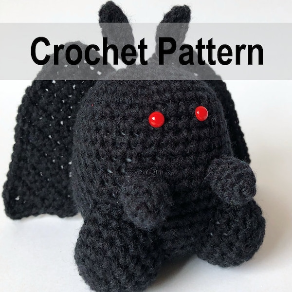 Mothman Crochet Pattern Instant Download | Amigurumi Crochet Pattern