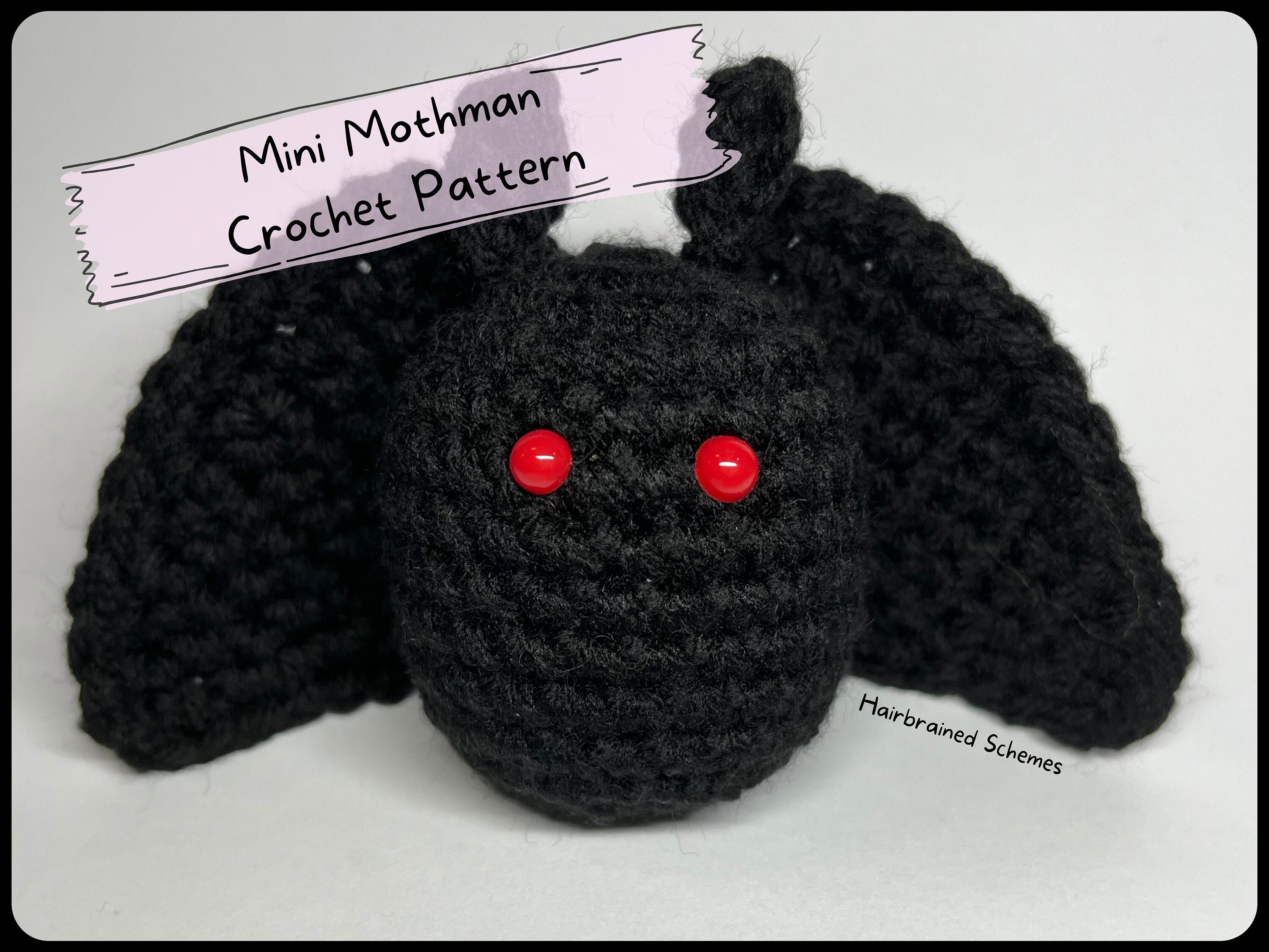 Mini Mothman Crochet Pattern Amigurumi Crochet