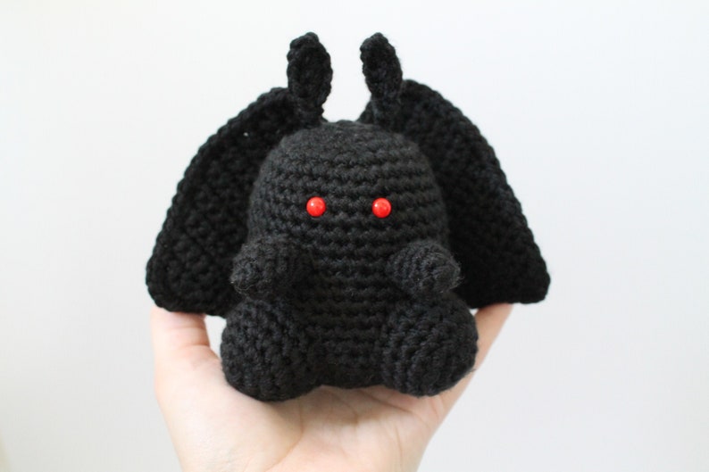 Crochet Mothman Amigurumi Cryptid Plushie - Etsy Australia