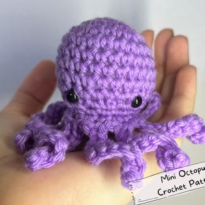 NO SEWING Mini Octopus Crochet Pattern | Beginner Friendly Octopus Amigurumi Pattern | No Sew Crochet Pattern | Small Octopus Crochet