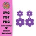 see more listings in the SVG Earring Files section