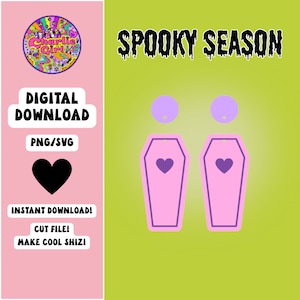 COFFIN earrings, laser cut SVG coffin earrings, halloween coffin earrings svg file