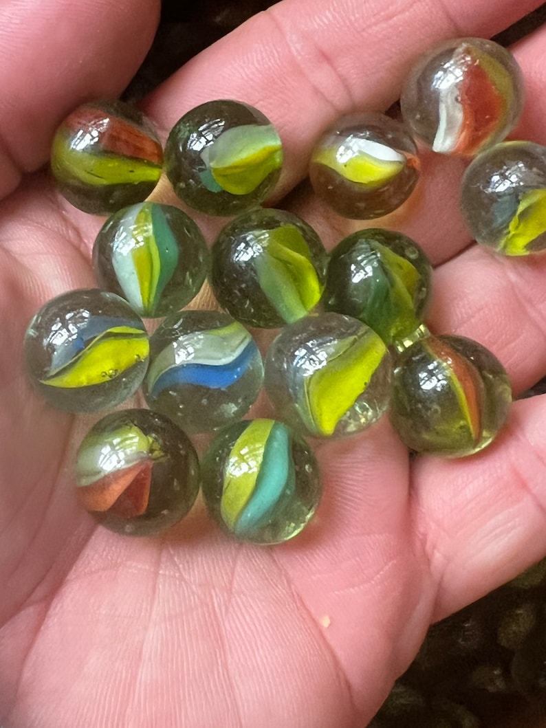 Vintage Colorful Cats Eye Marbles Sold in Groups of 30 Etsy