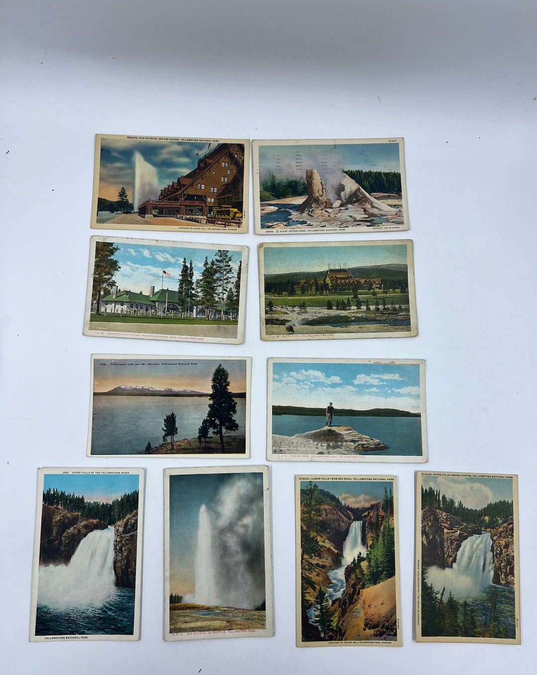 Antique Yellowstone Postcards Lot of 10 Postcards Etsy