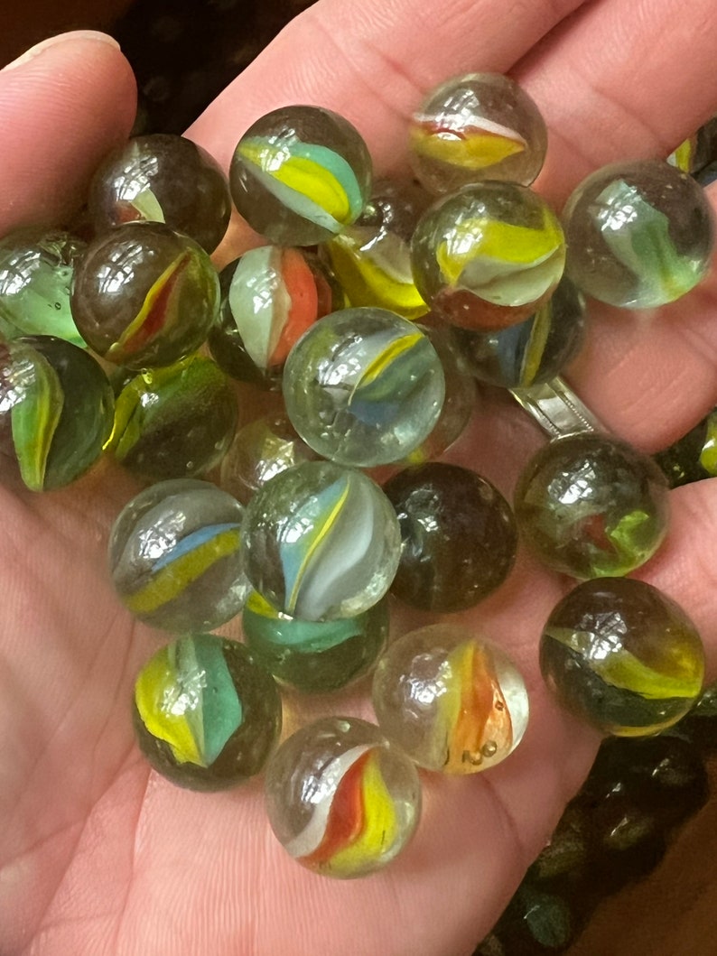 Vintage Colorful Cats Eye Marbles Sold in Groups of 30 Etsy