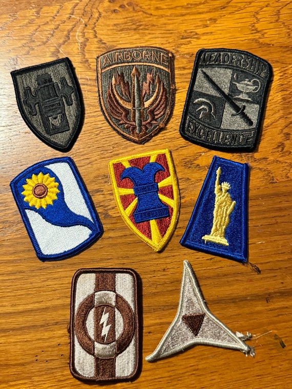 Vintage US  Military Patches Lot Of 8 - Airforce, 