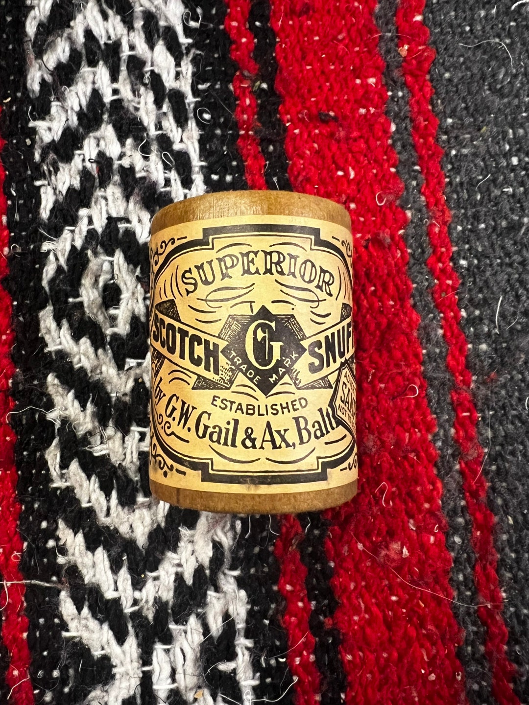 Antique Superior Scotch Snuff Can GW Gail & Baltimorenew Etsy