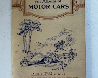 Complete Set of 50 Motor Cars Tobacco Cards In Album Produced By John Player & Sons In The 1930’s.