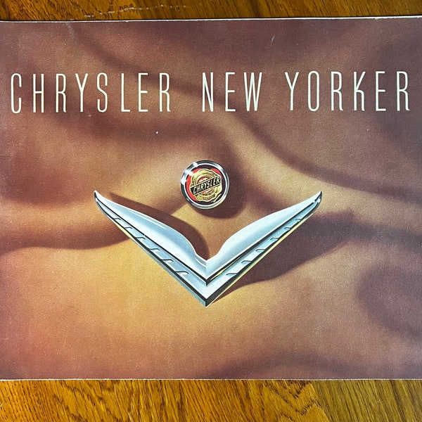 1953 Chrysler New Yorker Vintage Original Car Sales Brochure Catalog.
